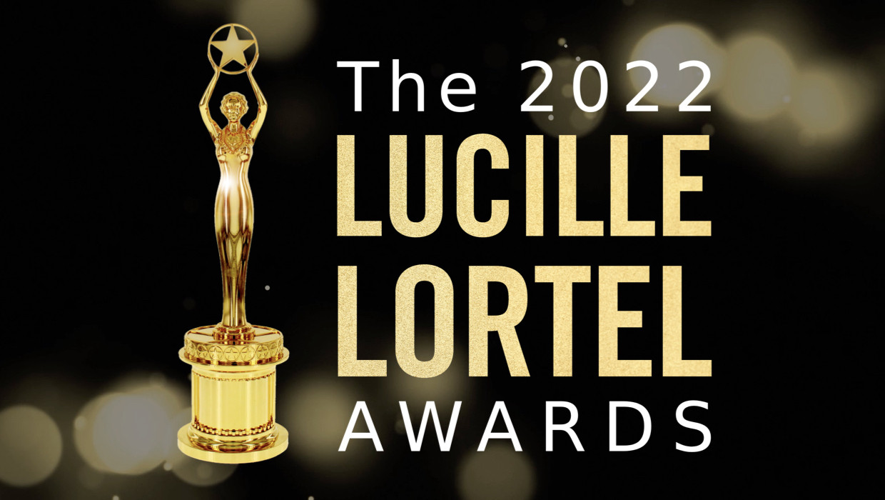 2022 Lortel Awards presentation slide